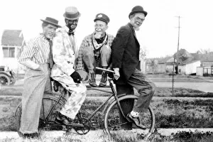 1870, 30-35 years, adult, archival, bicycle, bicycling, bike, biking, black & white