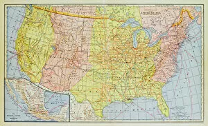 Washington Collection: 1883 United States Map