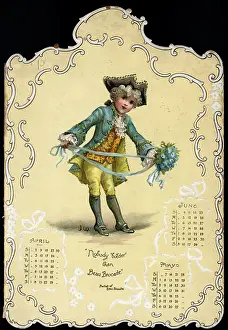 April Prints: 1899 Calendar; April, May And June