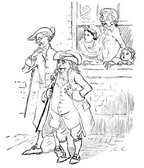 Images Dated 16th April 2013: 18th Century English Villagers