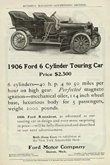 Touring Car Prints: 1906 Ford Touring Car Advertisement