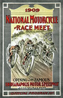 Race Prints: 1909 National Motorcycle Race Meet