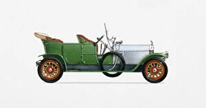 1910s, 20th Century, British Culture, Car, Collectors Car, Elegance, Full Length