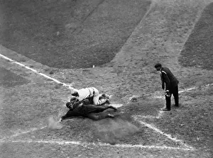 Scoring Prints: 1910S;George Schmidt Slides Across Plate