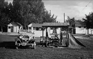 Huty25546 Prints: 1920s Gas Station