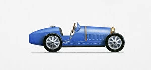 Historic Grand Prix Gallery: 1926, 20th Century, Blue, Bugatti, Bugatti Type 35c Grand Prix Racer, Car, Collectors Car