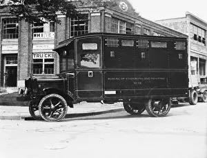 Treasury Prints: 1926 Armored Car Full Length View