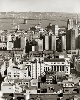 1930s 1940s Downtown City Oakland