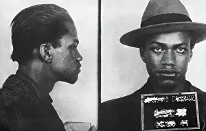 1944 Police Mugshot Of Malcolm X