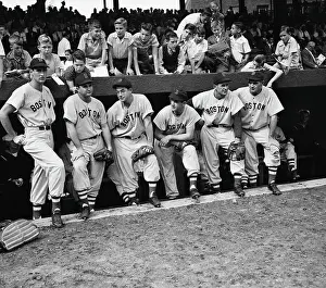 Dugout Prints: 1946 Boston Red Sox Team By Dugout