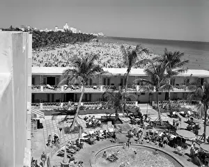B And W Prints: 1950s ELEVATED VIEW OF