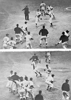 Frankie Crosetti Prints: 1953 Yankees Running on Field