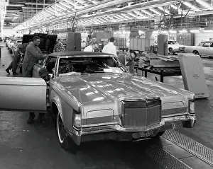 Assembling Prints: 1969 Lincoln Continental Mark III on Assembly Line