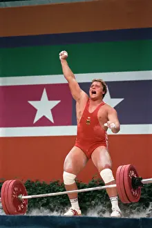 Huty31930 Prints: 1984 Summer Olympics - Super Heavyweight Weightlifting