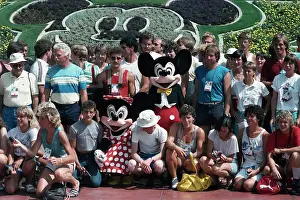 Huty31930 Prints: 1984 Summer Olympics - West German Athletes Visit Disneyland