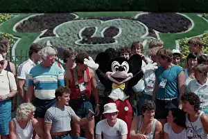Huty31930 Prints: 1984 Summer Olympics - West German Athletes Visit Disneyland