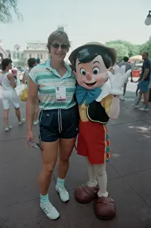 Huty31930 Prints: 1984 Summer Olympics - West German Athletes Visit Disneyland
