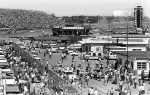 Prints of DAYTONA BEACH, FL - FEBRUARY 1986 Chasing Speed: Motorsport in Motion: 1986 Daytona 500 NASCAR race