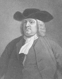 19th-Century Engraving of William Penn After Benjamin West