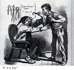 Dentist Prints: 19Th Century Rural Dentist Engraving