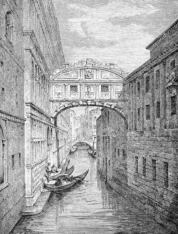 Bridge of Sighs (Ponte dei Sospiri) Gallery: 19th Century Style, Aging Process, Antique, Architecture, Art, Black And White, Book