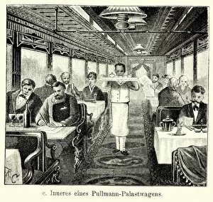 Images Dated 4th February 2015: 19th Century USA - Pullman train