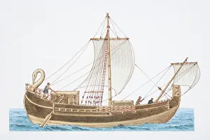 Dorling Kindersley Prints Gallery: 1st century Roman corbita, side view