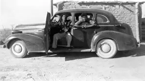 20 25 Years Prints: 20-25 years, adults, black & white, black + white, black and white, brunette, car