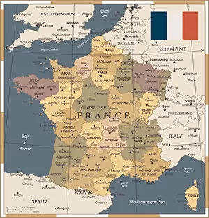Images Dated 12th June 2018: 20 - France- Vintage Color Dark