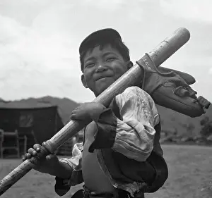 24th Infantry Division's Adopted Child Al Learns Baseball