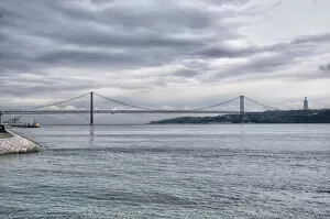 Images Dated 5th May 2016: 25 de Abril Bridge, Lisbon, Portugal