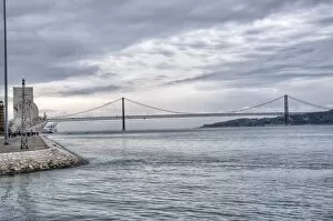 Images Dated 5th May 2016: 25 de Abril Bridge, Lisbon, Portugal