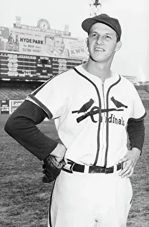 Stan Musial Prints: 3/4 Length Photo Of Stan Musial W/Glove