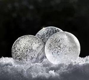Images Dated 4th January 2014: 3 frozen bubbles