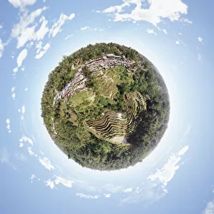 Rice Paddy Gallery: 360┬░ Aerial Little of Balis Scenic Rural Landscapes