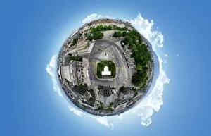 Images Dated 7th June 2014: 360A┬░ Aerial Panorama of Geneva