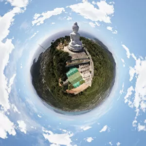 Images Dated 14th November 2015: 360A┬░ View above the Big Buddha Phuket in Thailand