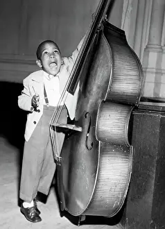 Audition Prints: 4-Yr-Old Boy Playing Bass
