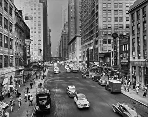 Huty37084 Prints: 42nd Street, Midtown Manhattan, NYC