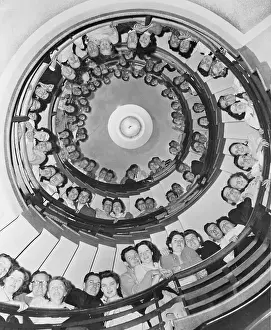Honeymoon Prints: 49 Pairs Of Honeymooners On Staircase