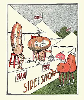 Vegetables Prints: At the Side Show
