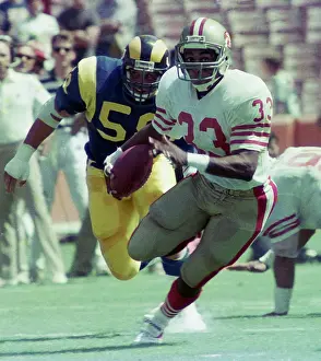 49'ers RB Roger Craig during LA Rams v. San Francisco 49'ers game