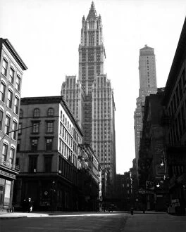 Stockbyte Collection: 521, architecture, buildings, black & white, city, cityscape, historical, new york city