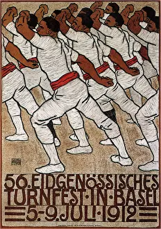 Youth Prints: 56th Federal Gymnastics Festival in Basel, 1912. From a private collection