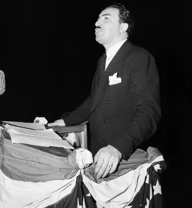 Member Of Congress Prints: A. Clayton Powell Standing At Podium