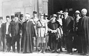 Palestine Prints: A. Husseine with Dignitaries