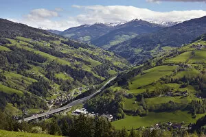 Multiple Lane Highway Gallery: A10 Tauern Autobahn motorway, Liesertal valley, at Eisentratten, Carinthia, Austria