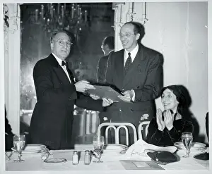 Presentation Prints: Aaron Copland Presented With Award