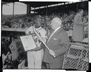 Milwaukee Prints: Aaron Receives the Silver Bat