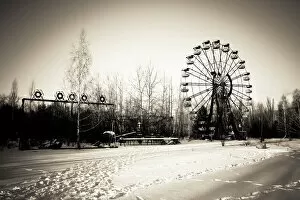 Eerie, Haunting, Abandon, Chernobyl Collection: Abandoned amusement park in Pripyat / Chernobyl